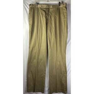 Berle Tailored Dress‎ Pants Mens 36x30 Tan Khaki Straight legs Casual Classic
